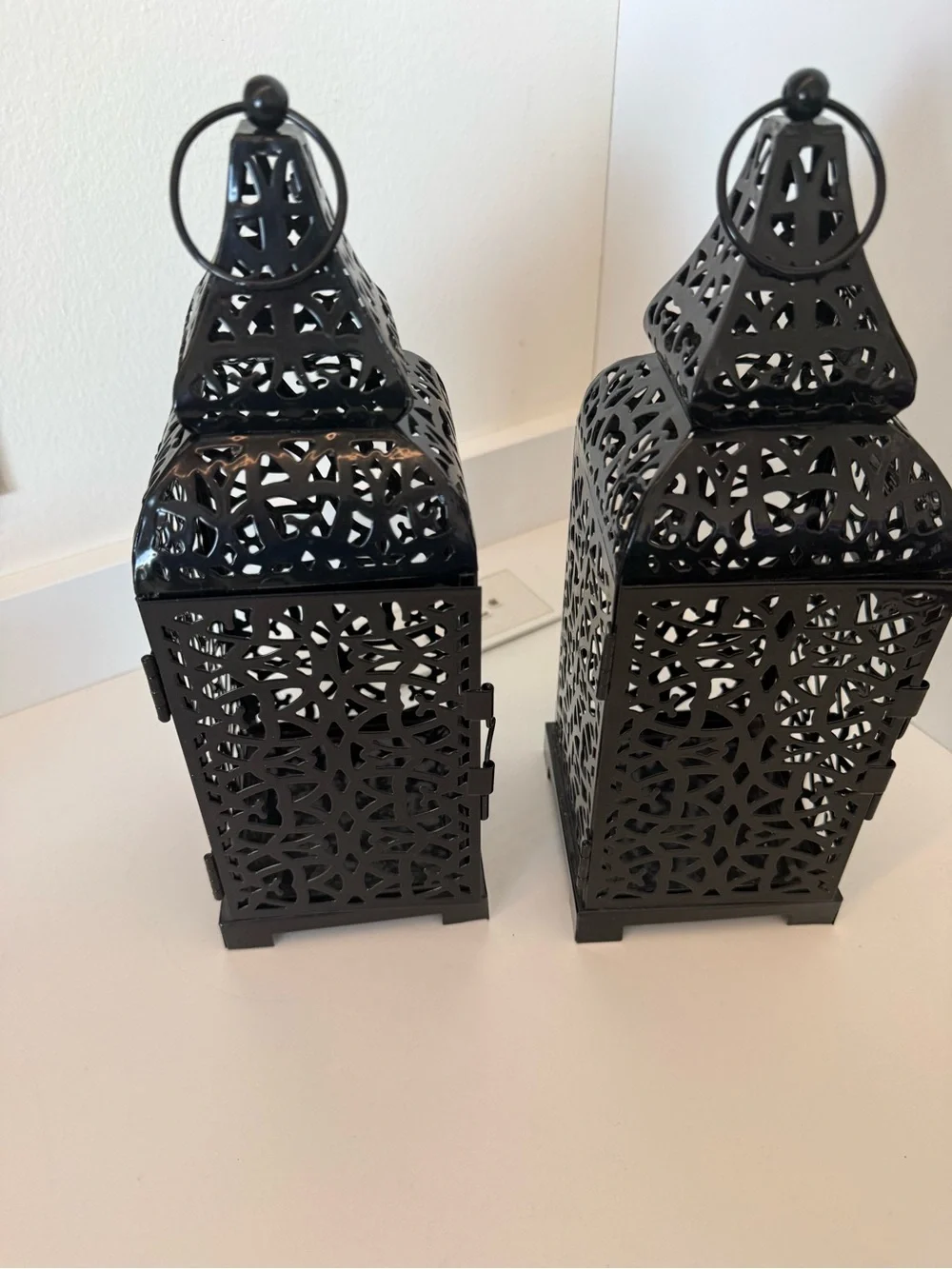 Black Decorative Metal Lantern - Home Accents